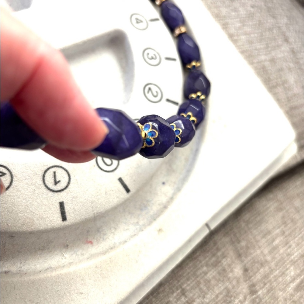 Mineral Grade 18” Blue Sapphire Necklace - Picture 3 of 3